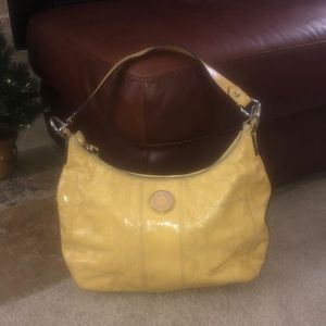 Pattern Leather Sunny ☀️ Yellow Coach